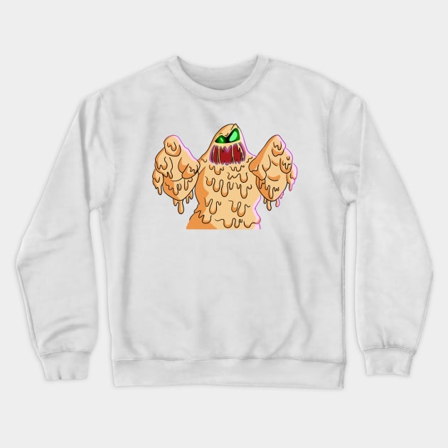 Extra Cheese Monster Crewneck Sweatshirt by MorenoArtwork